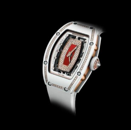Replica Richard Mille RM 07-01 Gem-Set White Ceramic Watch